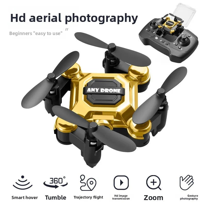 Mini Folding Drone, Remote-Controlled Aircraft, Aerial Photography Quadcopter, Toy, Small, Shockproof Helicopter