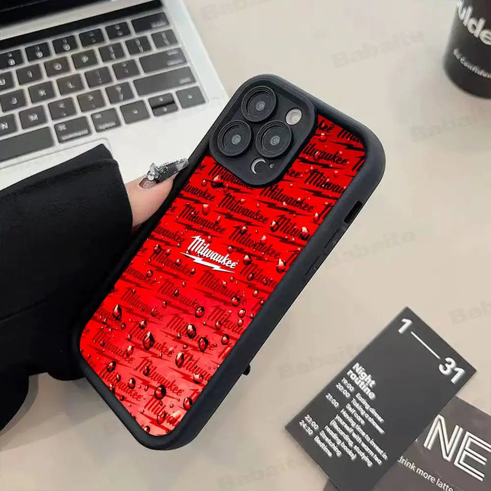 Fashion Phone Case for M-Milwaukees IPhone 17 16e 16 15 14 13 12 11 Air Pro Max Mini XR XS X 7 8 6 6s Plus Soft TPU Back Cover