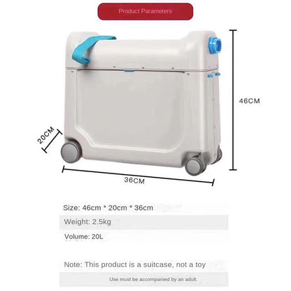 Children's Luggage Can Lie Down Can Sit Can Ride Multi Purpose Child Cabin Suitcase ABS Multifunctional Baby Traveller's Bed