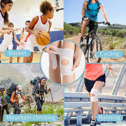 Knee Brace with Side Stabilizers,Breathable Adjustable Knee Support for Meniscus Tear Knee Pain ACL Arthritis Injury Recovery