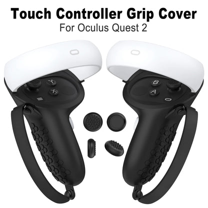 VR Protective Cover Elite Strap Head Strap Touch Controller Shell Case With Strap Handle Grip For Oculus Quest 2 Accessories