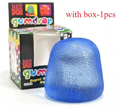 Nice Cube Nee Doh Squishy Squeeze Toy, Portable Stress Relief Sensory Fidget, Great for Kids & Adults with ADHD