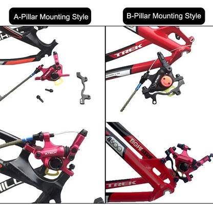 ZOOM HB-100 XTECH MTB  Hydraulic Disc Brake Kit for Mountain/Electric Folding Bike Front Rear Clamps Bicycle Accessories