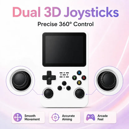 R36S Pocket Retro Handheld Game Player with Linux Operating System, Built-in 3.5 Inch IPS Display, Portable Gaming Console