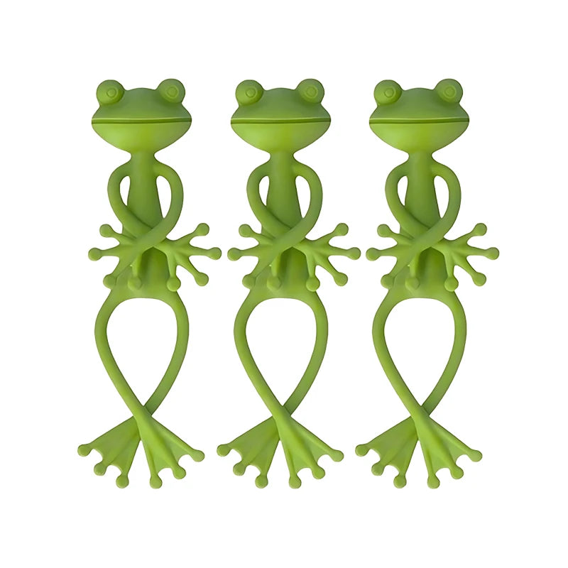 1/3/5PCS Green Frog Shaped Plant Clips DIY Flowers Vines Stem Holder Rack Gardening Gadgets Support for Plants Home Supplies ZYF