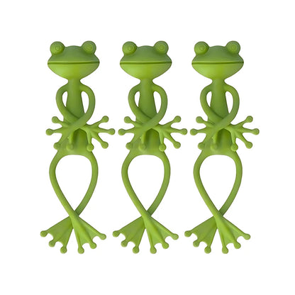 1/3/5PCS Green Frog Shaped Plant Clips DIY Flowers Vines Stem Holder Rack Gardening Gadgets Support for Plants Home Supplies ZYF