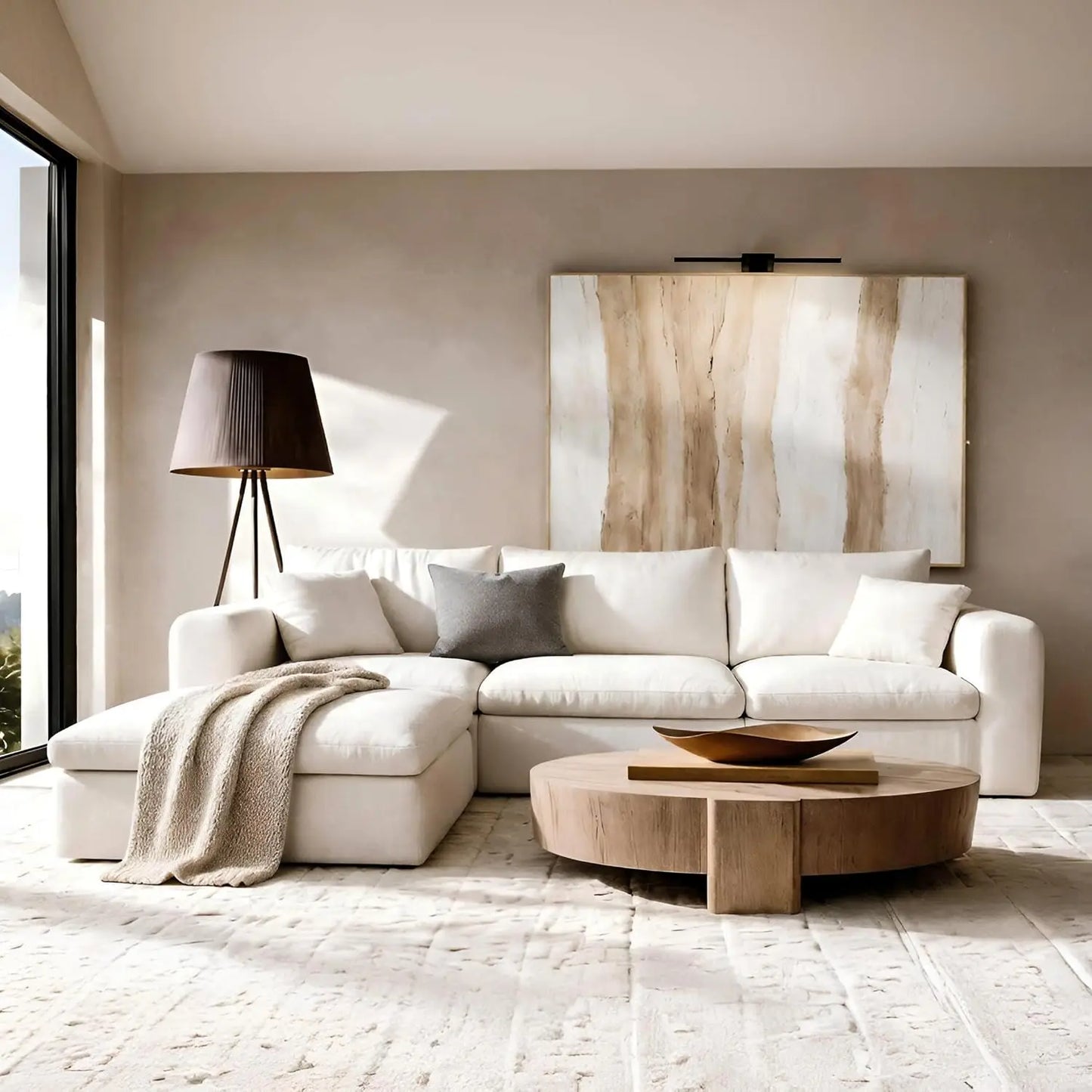 Oversized Modular Sectional Sofa, Boneless Cloud Couch with L-Shaped Chaise, Upholstered Deep Seat Comfy Couch for, Custom