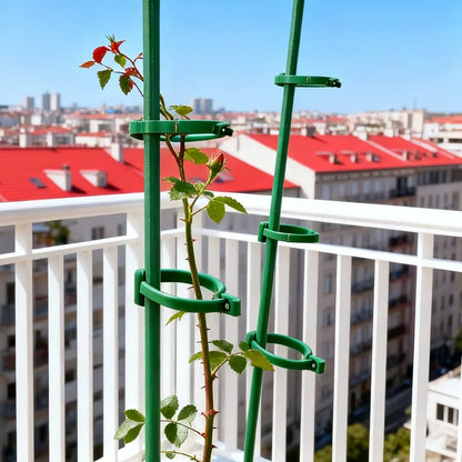20/5PCS Plant Support Rods Adjustable Plant Stake Orchid Sticks With Clip Flowers Plants Vine Stand Holder Garden Stakes Pole