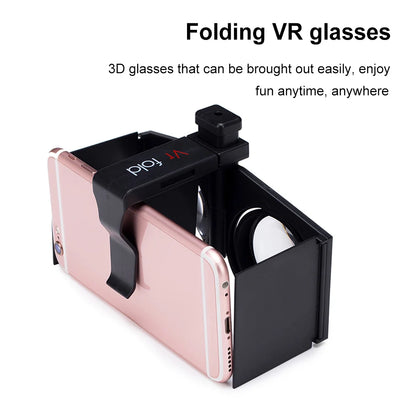 Plastic Foldable 3D Glasses Movies Games 3D Virtual Reality VR Glasses Mini Foldable Virtual Reality VR Glasses for Mobile Phone