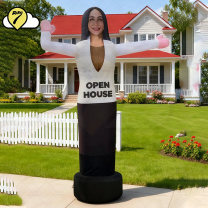 Realtor Open House Inflatable Woman Air Dancer Inflatable Waving Arm Tube Man Personalized Inflatable Floats with Blower and LED