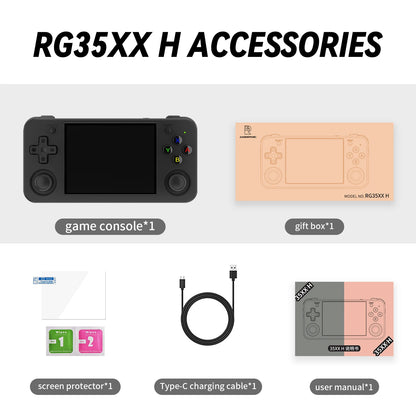 ANBERNIC RG35XX H Handheld Game Console 3.5''IPS Screen HDMI Output Linux System RG35XXH Retro Video Simulator Console Kids Gift