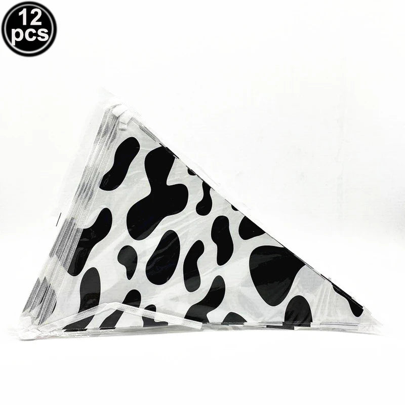 Cow Happy Birthday Cake Decoration Cow Cake Topper for Farm Cow Birthday Party Decoration Supplies