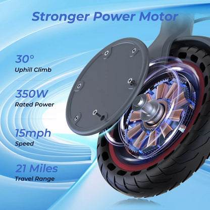 LADPED LP80 Electric Scooter 19mph Speed Shock-Absorbing Anti-Skid 8.5-Inch Folding Waterproof Scooter for Urban Commuting