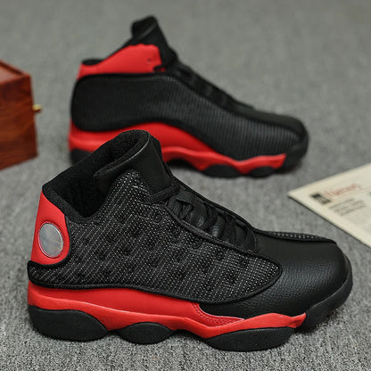 Outdoor Court Basketball Shoes Non Slip Rubber Sole Wear Resistant High Top Design Breathable Comfort Daily Training Athletic