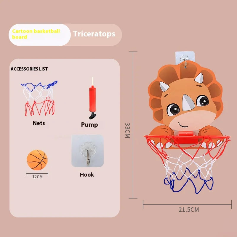 Children's Version Vertical Adjustable Lifting Basketball Rack Outdoor Home Indoor Sports Crtoon Rebound Parent-child Interacti