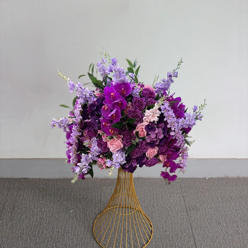 70/60/30cm White Rose Green Plants Leaf Artificial Flower Ball Wedding Table Centerpiece Decor Marriage Banquet Road Lead Floral
