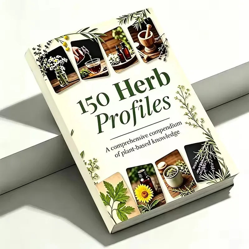 Herbal Medicine Book 150 Herb Profiles Natural Remedies Guide Medicinal Plants Encyclopedia Home Healing Reference Book