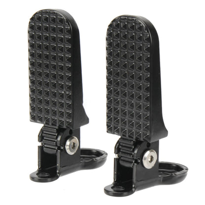 Bicycle Rear Pedal for Electric Bike Foldable Design Aluminum Alloy Material Anti Slip Pattern Wide Application