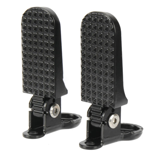 Bicycle Rear Pedal for Electric Bike Foldable Design Aluminum Alloy Material Anti Slip Pattern Wide Application