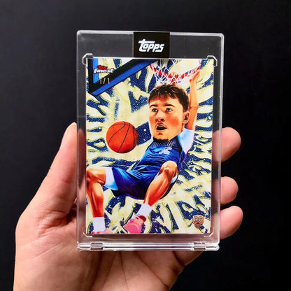 Topps 2026 Finest Big Head Comic Teka Warriors Curry Spurs Text Class SSP Original Reproduction Self-Made Card Refraction Gift