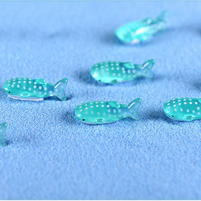 5 Pcs Spot Shark Mediterranean Style Resin Decoration Micro-landscape Decoration Creative  Miniature Garden