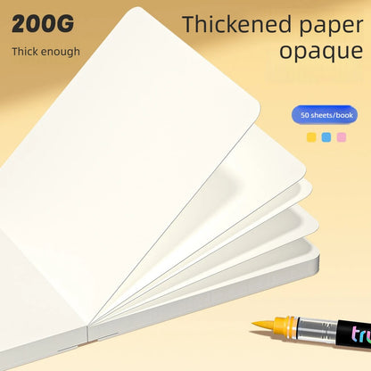 200g/㎡ Acrylic Marker Drawing Notebooks Paper For Watercolor Paper No Bleed Art Paper Cotton Fiber School Supplies Stationery