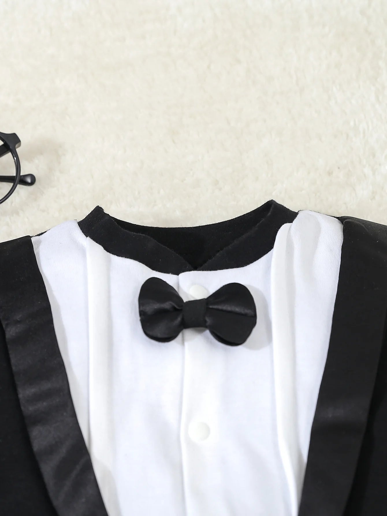 Autumn Infant Baby Boy Rompers Cotton Gentleman Footed Romper Prince Costume Infant Jumpsuits Boys Formal Clothes  For 0-12M
