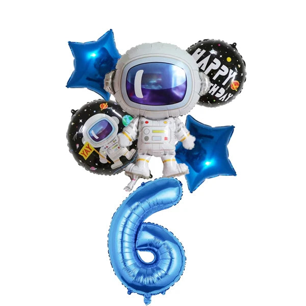 Planet Astronaut Birthday Party Decoration Paper Cup Plate Napkin Balloon Tablecloth  For Kids Baby Shower Party Supplies Gifts