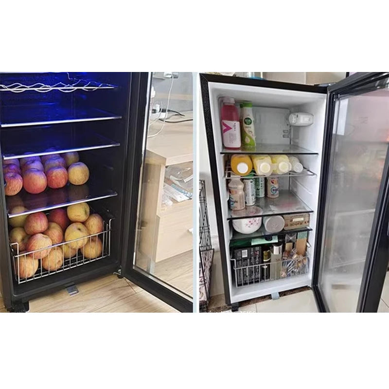 Household refrigerator Small office ice bar Tea refrigerator E-sports hotel display cabinet Beverage wine cabinet