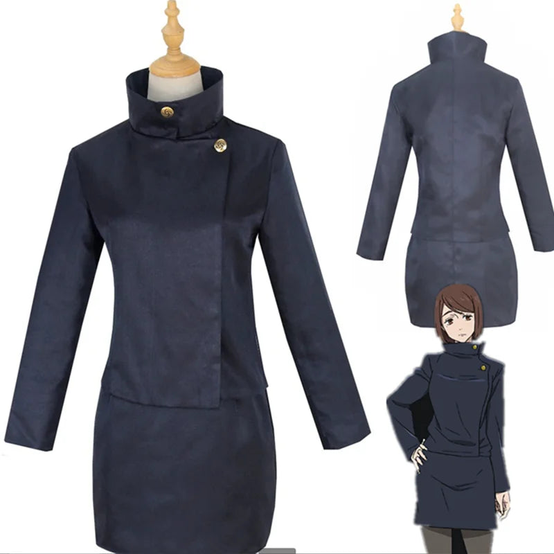 Anime Jujutsu Kaisen Shoko Ieiri Cosplay Costume Clothes Halloween Role Play Ieiri Shōko Dresses High School Uniform Skirt suits