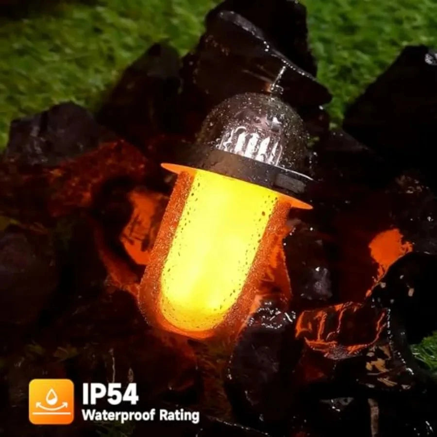 Outdoor Camping Light With Multiple Light Sources, Portable Keychain Hook, Mini Flashlight, Atmosphere Camping Light