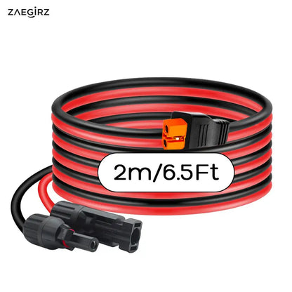 6m 3m 2m Solar to XT60i-F Connector Cable for EcoFlow River Delta ALLPOWERS R600 Bluetti Elite Anker SOLIX Etc. Solar Generator.