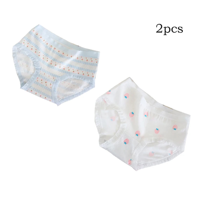 Teenage Triangle Panties Kids Solid White Underwear Pants Pure Cotton Breathable Underpants Child Girls Briefs For 7-16 Years