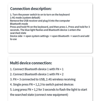2.4G Wireless & bluetooth Keyboard Mouse Set Rechargeable Ultra-thin Computer Office Gaming Silent Slim Keyboard Mouse for ipad