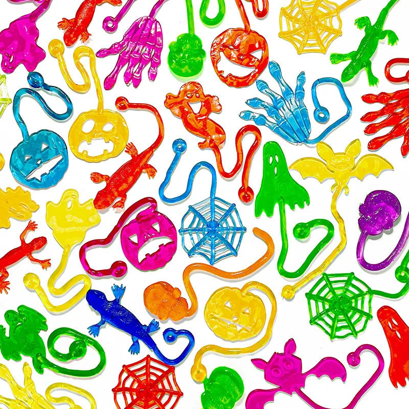 Adhesive Spider Web Party Small Gift Set for Halloween Birthday Candy Bag Classroom Prize Themed Party Favors