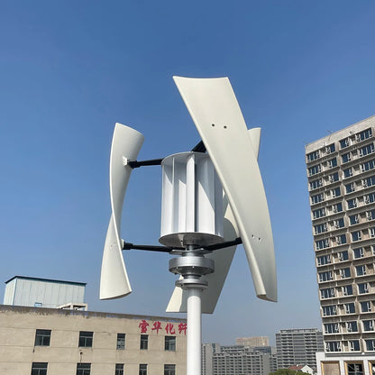 Generator 10KW Wind Turbine Vertical Axis Maglev Plant High Voltage 10000w 24V 48V With Hybrid Charge Controller For Home Use