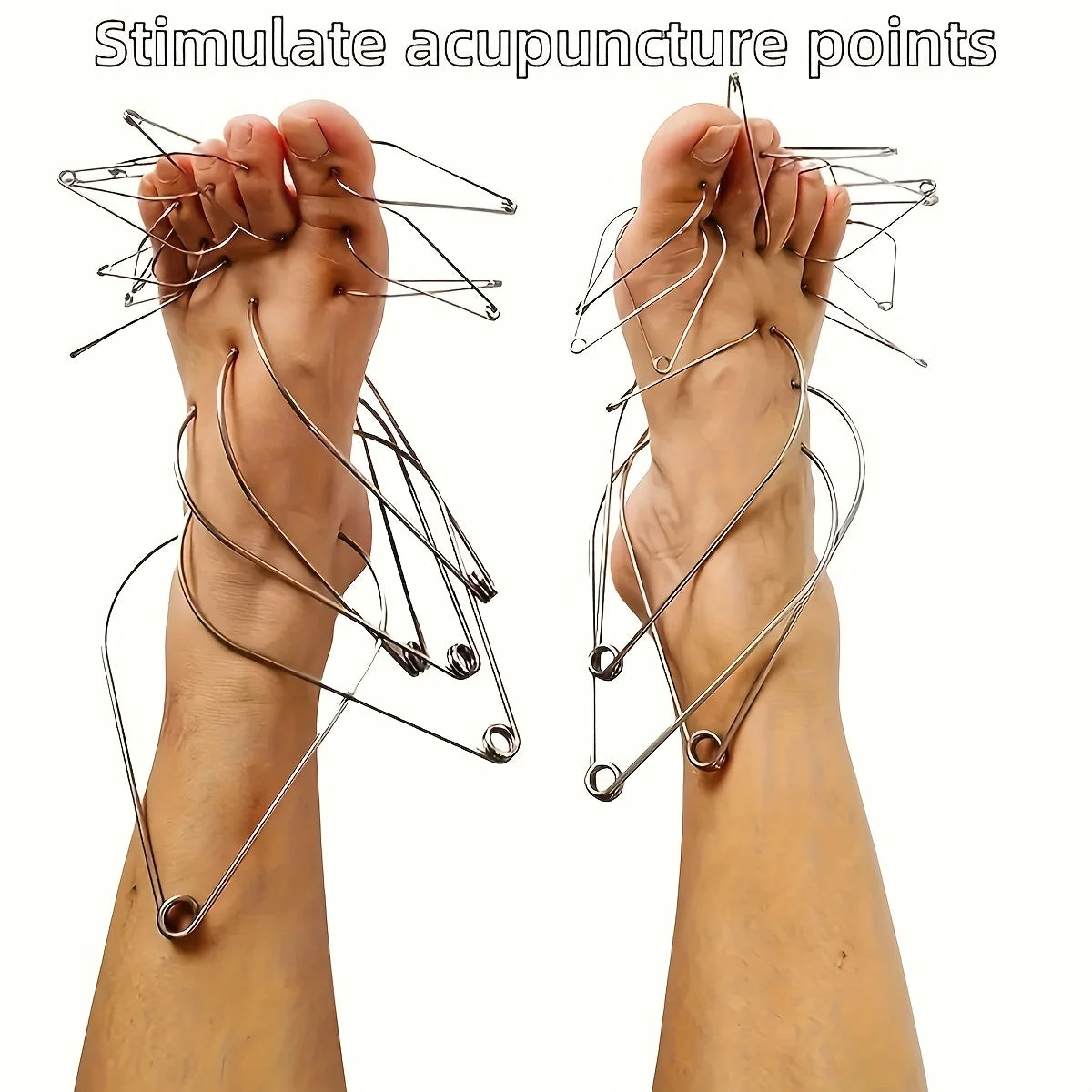 10pcs Metal Clamps for Acupressure Massage Tool for Reflexology of Hands And Feet Featuring for Muscle Full Body Use Health Care