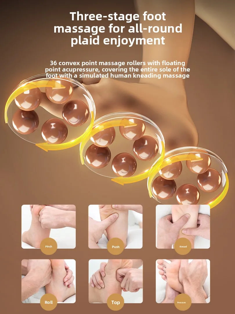 Automatic electric foot bath tub with massage function, heated foot bath, high-density foot bath device - a Women's Day gift.