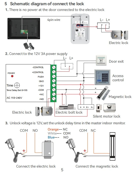 Tuya App  Wifi Video Intercom Kits Visual Doorbell System 1080P Entry Doorphone Door Camera for Home Villa Apartment