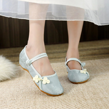 Embroidery Old Beijing Cloth Shoes Streetwear Embroidery Casual Vintage Cheongsam Autumn Sneakers Women Shoes Ethnic Style