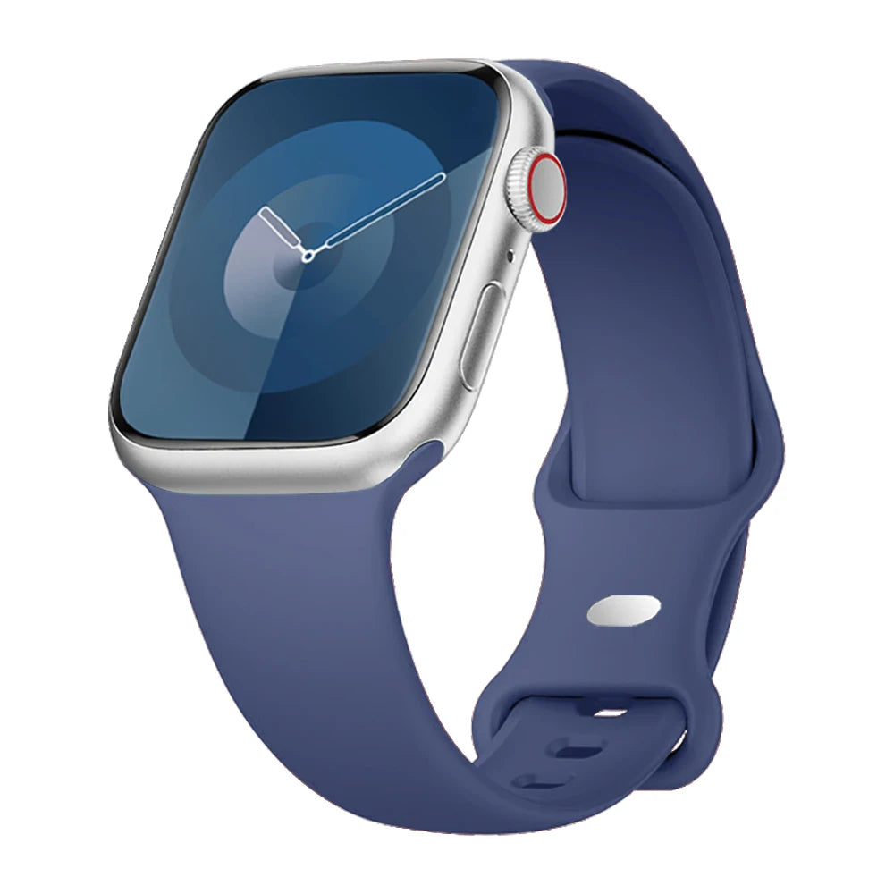Silicone Strap For Apple Watch Bands 40mm 44mm 46mm 45mm 41mm 49mm 42 Correa Bracelet iWatch series ultra3 2 7 8 9 se 10 11 band
