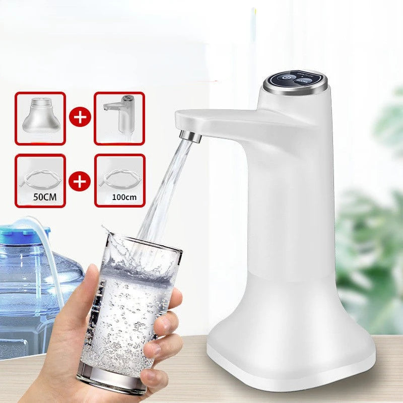 Automatic Water Dispenser Electric Water Pump Button Control USB Charge Portable for Kitchen Office Outdoor Drink Dispenser