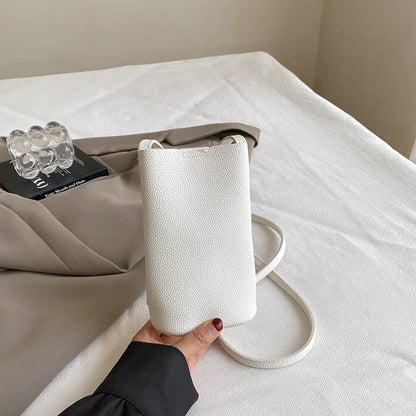 New Women Handbags Female Pu Leather Hasp Shoulder Bags Large Capacity Crossbody Bags for Women Solid Flap Portable Phone Purse