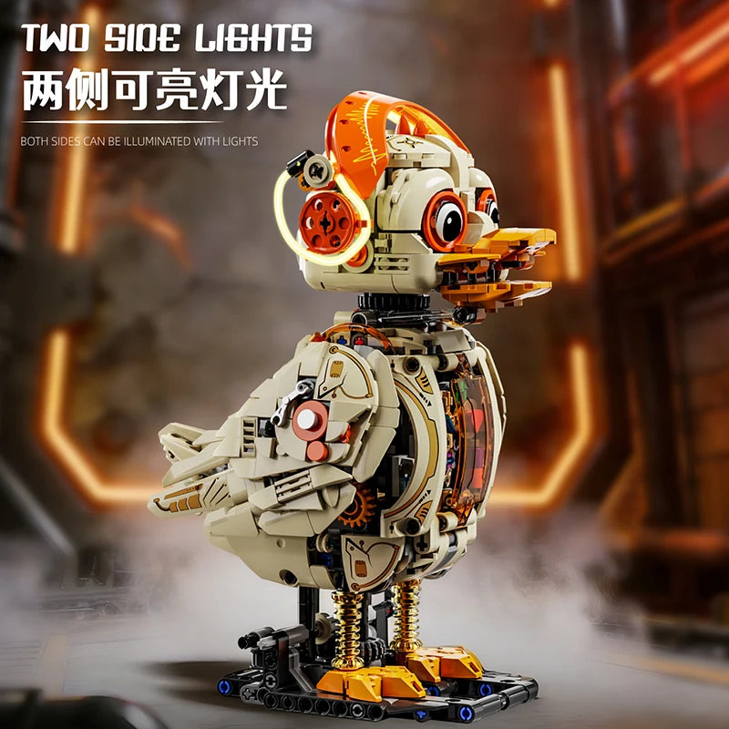 Mechanical Duck Building Blocks Set 1168pcs Robotic Animal Model STEM Educational Toy for Kids Children Gift Tech Robot DIY Kit