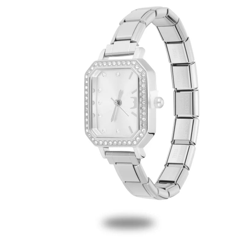 1PC High Quality Men Women's Stainless Steel Round Simple Watch Bracelet Bangle For Friend Wife Birthday Gift DIY Jewelry