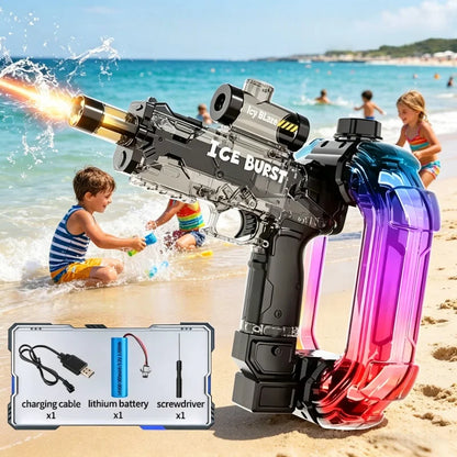 Simulated Firing Electric Water Guns for Children Powerful Continuous Shooting Automatic Water Blasters Summer Outdoor Kids Toys