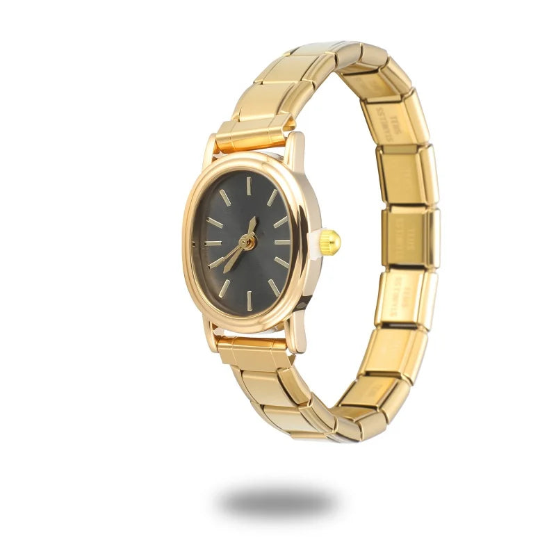 1PC High Quality Men Women's Stainless Steel Round Simple Watch Bracelet Bangle For Friend Wife Birthday Gift DIY Jewelry