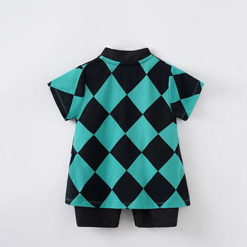 Cartoon Cosplay Outfit Baby Boy Girl Outfit Infant Clothes Toddler Costume Romper Jumpsuit 0-18 Months Newborn Short Sleeve baby