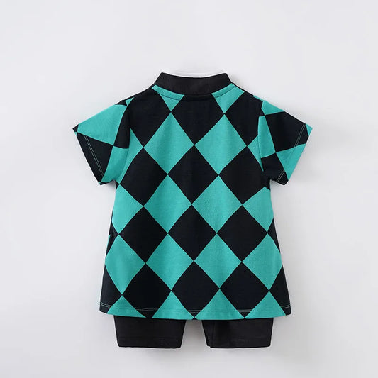 Cartoon Cosplay Outfit Baby Boy Girl Outfit Infant Clothes Toddler Costume Romper Jumpsuit 0-18 Months Newborn Short Sleeve baby