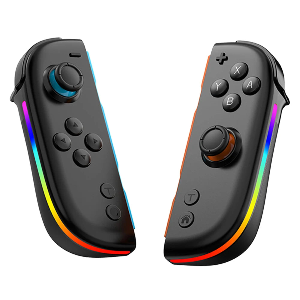 Bluetooth 5.3 Gamepad Controller For Nintendo Switch/OLED/Lite Joycon RGB Colorful Light L/R Wireless Game Console Joystick